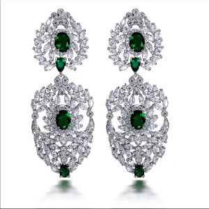Statement bridal earrings